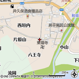 京都府木津川市加茂町井平尾片原山周辺の地図