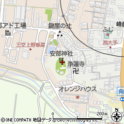 〒518-0877 三重県伊賀市上野下幸坂町の地図