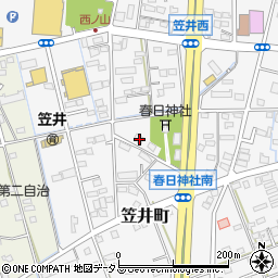 静岡県浜松市中央区笠井町1326周辺の地図