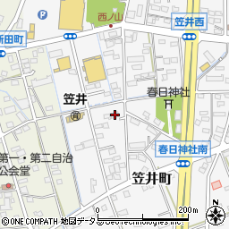 静岡県浜松市中央区笠井町1317周辺の地図