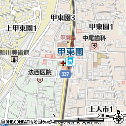 マクドナルド甲東園駅前店周辺の地図