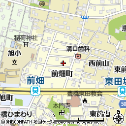 愛知県豊橋市前畑町44周辺の地図
