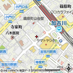 兵庫県加古川市加古川町篠原町1-10周辺の地図