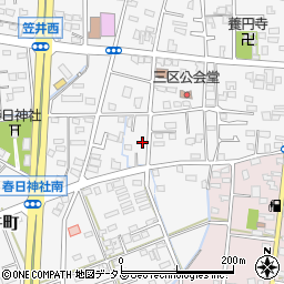 静岡県浜松市中央区笠井町1394周辺の地図