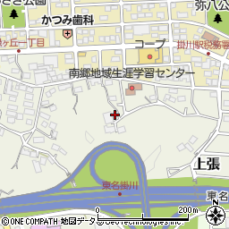 静岡県掛川市上張196周辺の地図