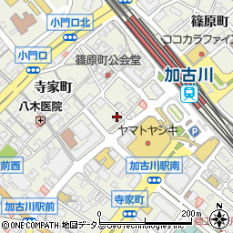 しゃかりき 加古川駅前店周辺の地図