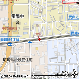 西昆陽(新幹線下)公園周辺の地図