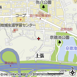 静岡県掛川市上張136周辺の地図