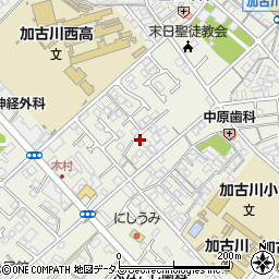 兵庫県加古川市加古川町本町97-2周辺の地図
