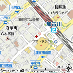 兵庫県加古川市加古川町篠原町19周辺の地図