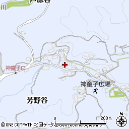京都府木津川市山城町神童子不晴谷154周辺の地図