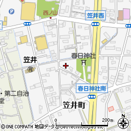 静岡県浜松市中央区笠井町1327周辺の地図