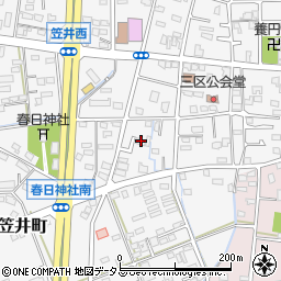 静岡県浜松市中央区笠井町1378周辺の地図
