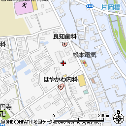株式会社ての字　吉田工場周辺の地図