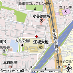 大阪府吹田市江坂町3丁目5-6周辺の地図