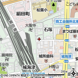 愛知県豊橋市花田町石塚19周辺の地図