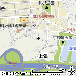 静岡県掛川市上張186周辺の地図