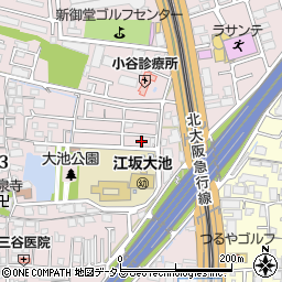 大阪府吹田市江坂町3丁目5周辺の地図