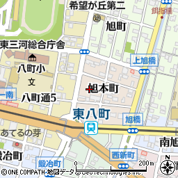 愛知県豊橋市旭本町63周辺の地図