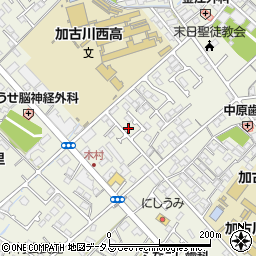 兵庫県加古川市加古川町本町88周辺の地図