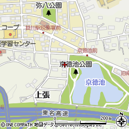 静岡県掛川市上張1508周辺の地図