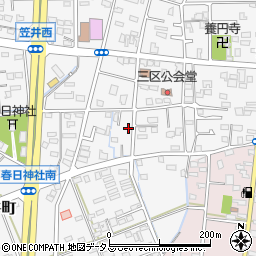 静岡県浜松市中央区笠井町1393周辺の地図