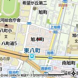 愛知県豊橋市旭本町43周辺の地図