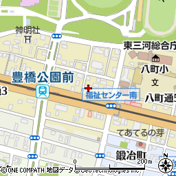 中日新聞社豊橋総局周辺の地図