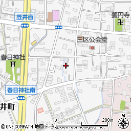 静岡県浜松市中央区笠井町1389周辺の地図