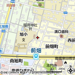 愛知県豊橋市前畑町38周辺の地図