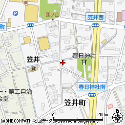 静岡県浜松市中央区笠井町1322周辺の地図