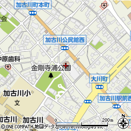 市立加古川公民館周辺の地図