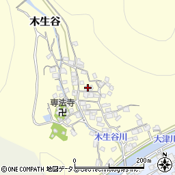 兵庫県赤穂市木生谷117周辺の地図