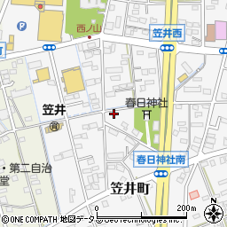 静岡県浜松市中央区笠井町1323周辺の地図