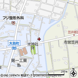 静岡県浜松市中央区大島町37周辺の地図