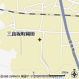 広島県三次市三良坂町岡田385周辺の地図
