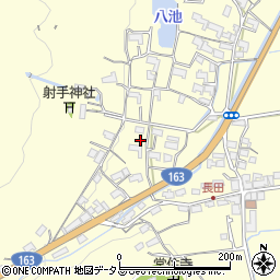 三重県伊賀市長田周辺の地図