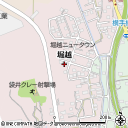 静岡県袋井市堀越1641周辺の地図