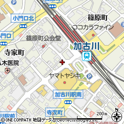 兵庫県加古川市加古川町篠原町23-1周辺の地図