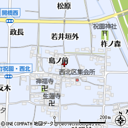 京都府相楽郡精華町祝園島ノ前2周辺の地図