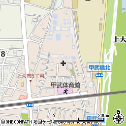 兵庫県西宮市上大市周辺の地図