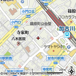 兵庫県加古川市加古川町篠原町1-6周辺の地図