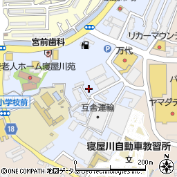 大阪府寝屋川市宇谷町周辺の地図