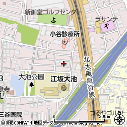 大阪府吹田市江坂町3丁目6周辺の地図