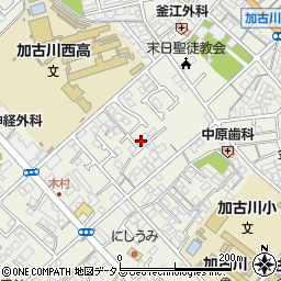 兵庫県加古川市加古川町本町96-3周辺の地図