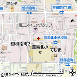 大阪府豊中市曽根南町周辺の地図