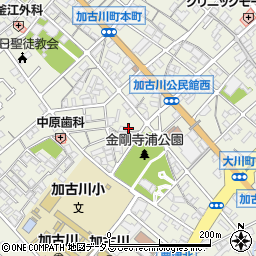 兵庫県加古川市加古川町本町59周辺の地図