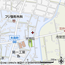 静岡県浜松市中央区大島町39周辺の地図