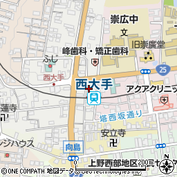 三重県伊賀市上野西大手町3587周辺の地図