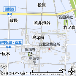 京都府精華町（相楽郡）祝園（島ノ前）周辺の地図